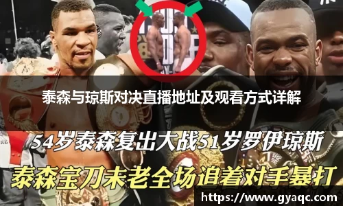 泰森与琼斯对决直播地址及观看方式详解